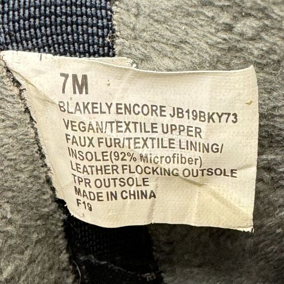 Jambu Moccasin Shoes W 7 Blue Blakely Encore Adjustable Memory Foam Plush Lined - Picture 14 of 14